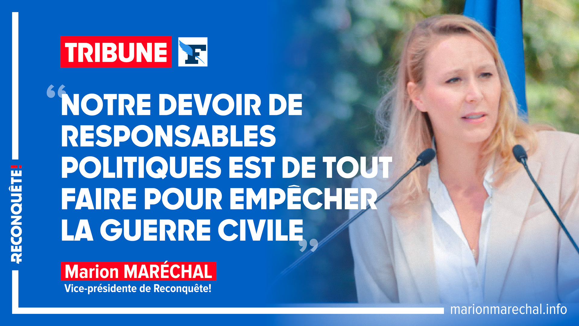 Emeutes - Tribune FigaroVox - Marion Maréchal