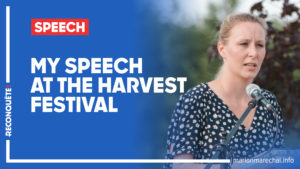 Speech Marion Maréchal - Harvest festival